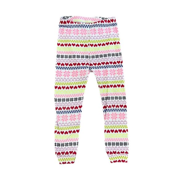 Baby Gap 3Y Fair Isle Hearts & Snowflakes Pajamas - Picture 7 of 8